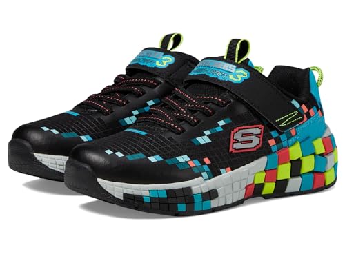 Skechers MEGA-Craft 3.0 Sneaker, Black/Multi, 2 US Unisex Little Kid
