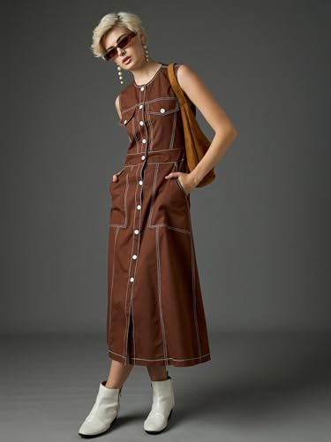 Image of Sassafras Women Waist Cut-Out Midi Dress