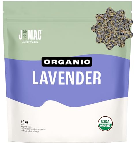 J MAC BOTANICALS Organic Lavender Buds (16 oz)