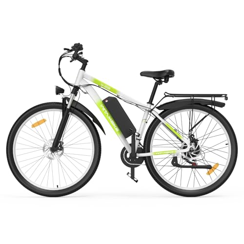 Image of ZAZAWORK Electric Bike for Adults, 250W UK Road Legal Electric Bicycle, 25km/h Max Speed with 60-100km Range, 21-Speed City & Mountain E-Bike, 29" Tires, Under £1000