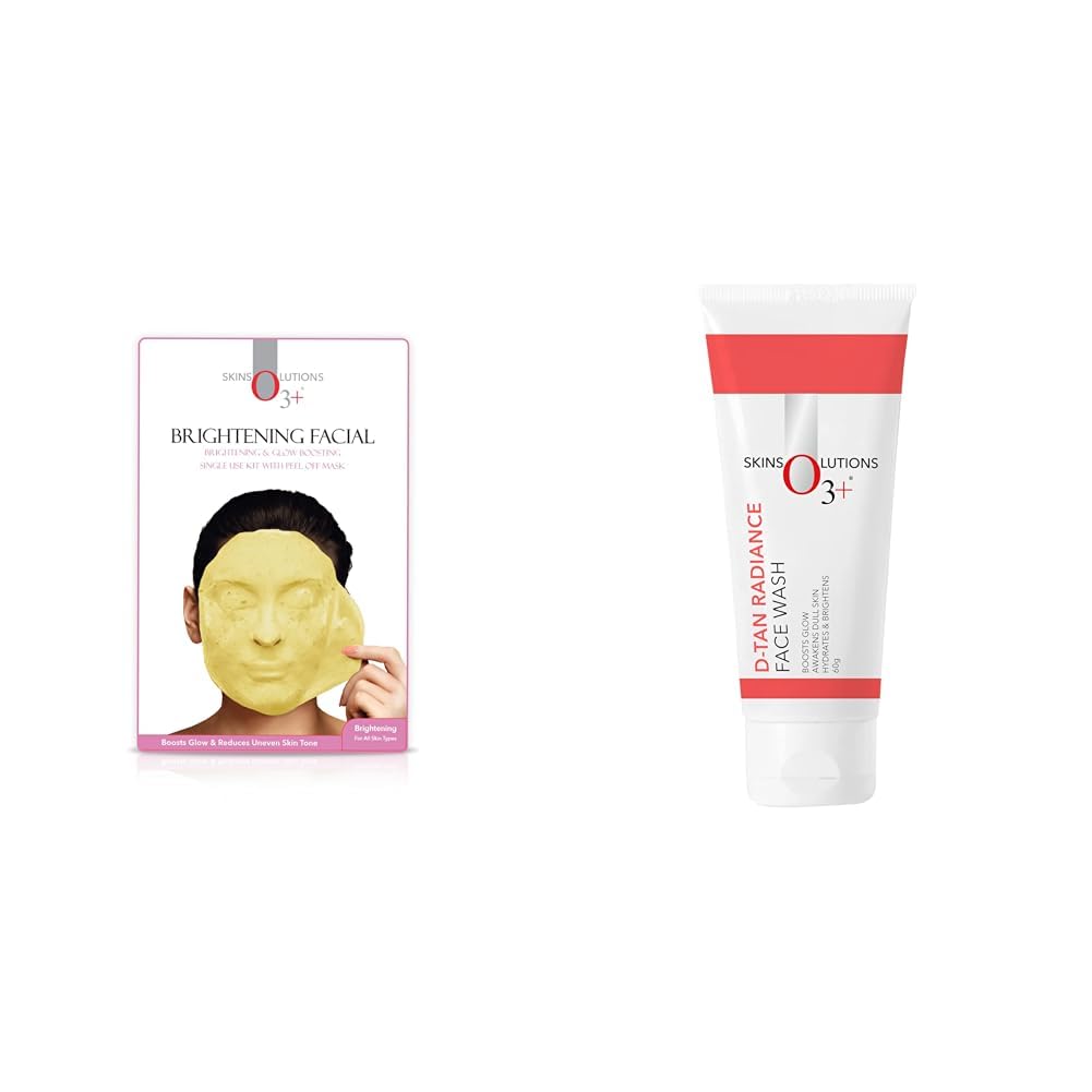 O3+ Brightening Facial Kit with Peel Off Power Mask (45gm) & O3+ D-Tan Radiance Face Wash With Vitamin C Glowing Skin and Deep Cleanses and Unifies Skin Tone 60gm | Detan Face Wash for TAN Removal-image-5