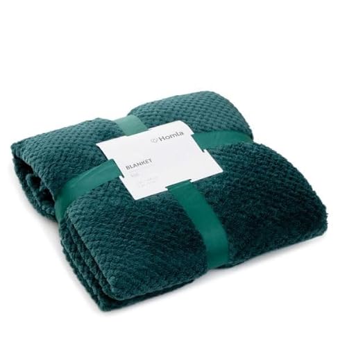 Preisvergleich Produktbild HOMLA Decke Reiskorn NOAH grün 150x200 cm