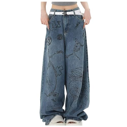 Jean Large Femme Passe-Partout Idéal pour le Streetwear de Tous les Jours