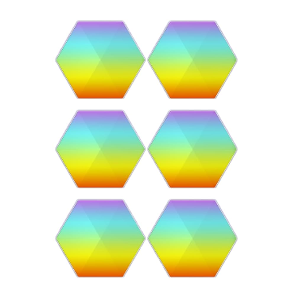 SHABD Tablero de Luz Inteligente RGB LáMpara Hexagonal de Pared 8
