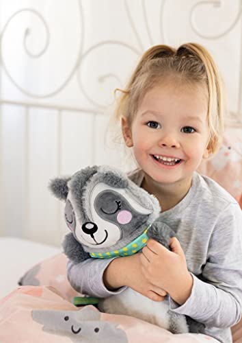 moses. Kleine Kuschelhelden Wärmflasche Waschbär, Wärmeflasche mit Überzug, kuscheliger Wärmflaschenbezug im süßen Waschbär Design, abnehmbare und waschbare Bettflasche für Babys und Kinder