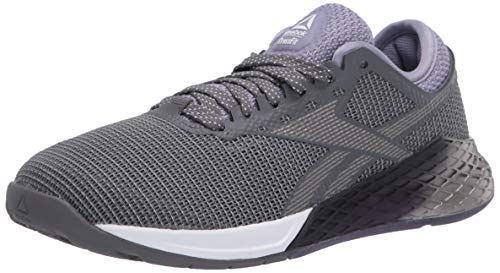 Reebok Women's Nano 9 Cross Trainer, Cold Grey/Violet Haze/White, 8 M US