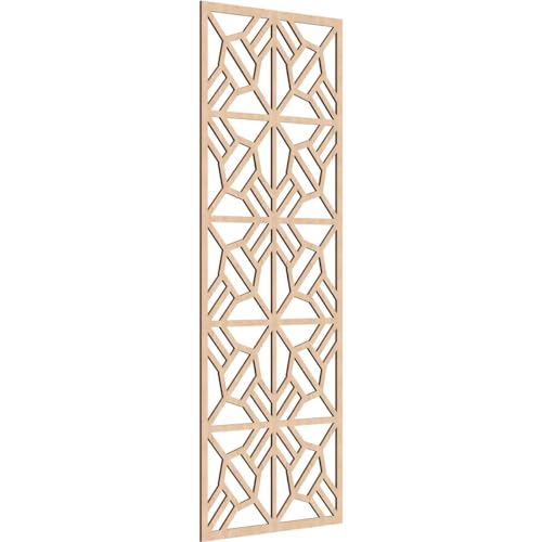Image of Auburn Decorative Pierced Fretwork Wood Wall Panels, 31 3 /8 inchW x 79 3 /8 inchH x 1 /4 inchT, Red Oak