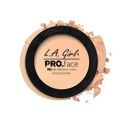 L.A. Girl HD PRO Polvos Compactos Mate Creamy Natural 44.99 gr (0081555966041)
