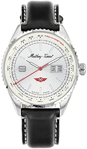 Mathey-Tissot Men's Atlas Swiss Quartz Watch – 43mm Stainless Ste...