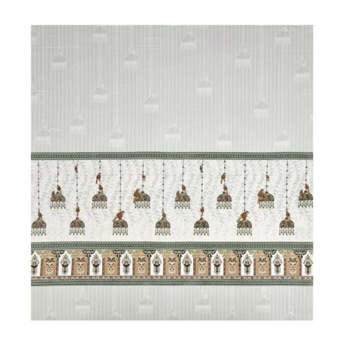 Image of 240 TC 100% Cotton Bedsheet for Double Bed King Size with 2 Pillow Covers | Breathable & Super Soft Rajasthani Sanganeri Jaipuri Printed Bed Sheet -100 * 108 Inches (Jaipuri Chhatar)