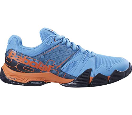 BABOLAT PULSA Men, Zapatillas de pádel para Hombre, Bleu Orange VNM, 46 EU