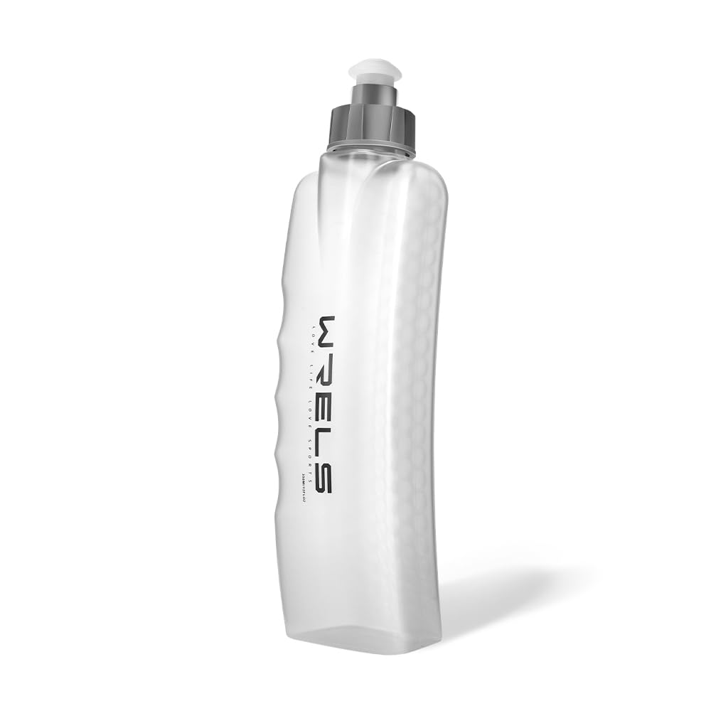 Garrafa Curva Squeeze 310ml em Plástico BPA Free Corrida Esportes Trilha Triathlon Casual