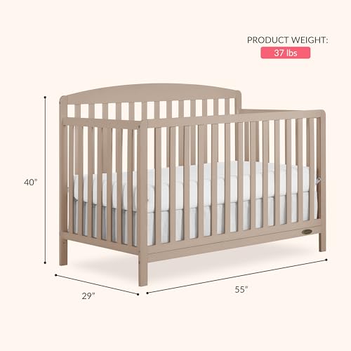 Image of Dream On Me Odelle 5-in-1 Convertible Full Size Baby Crib, GREENGUARD Gold