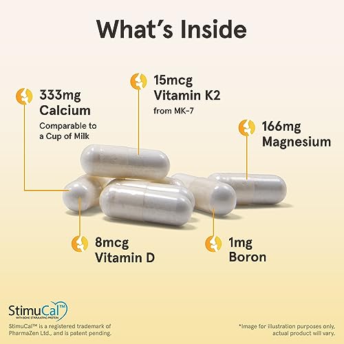 Jarrow Formulas BoneUp for Bone Density - Vitamin D3 and K2, Calcium Support, 240 Capsules, Promotes Skeletal Nutrition, Up to 40 Days Supply - Image 4