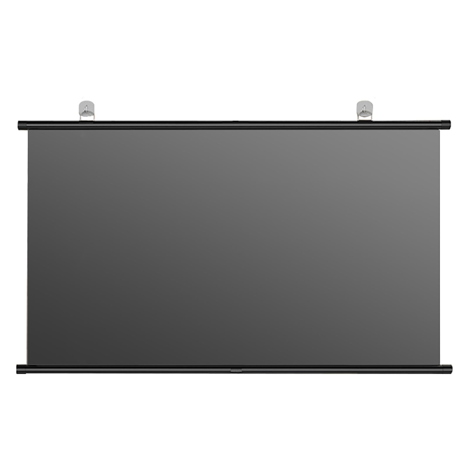 Ekran projektora, ręcznie zwijany naścienny dwustronny, podwójny wzmocnienie HD do oglądania 4K Anti-Light