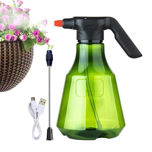 Pulverizador recargable, riego de flores en maceta de 3,5 L, pulverizador de carga USB ajustable para desmalezar, interior, plantas, ventanas, cuidado del ganado, pintura de invernadero, jardín