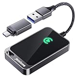 Jemluse Wireless CarPlay Adapter for Apple - Stable Fast Connection for Convert Factory Wired to Wireless CarPlay Dongle Cars for iPhone - No Latency from iOS 10+ to Screen w/USB C (Cosmic Gray)