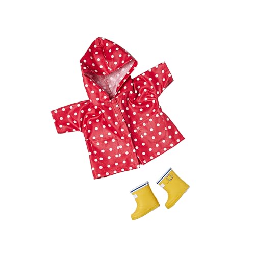 Käthe Kruse Waldorf Puppen Regenset – Kapuzenmantel & Gummistiefel,...