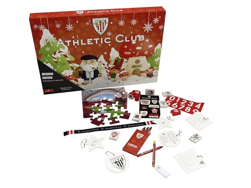 CyP Brands-Athletic Club, Calendario de adviento, Calendarios, Regalos, Navidad, Color Rojo, Producto Oficial
