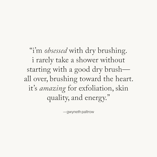 goop Beauty Dry Brush | Detoxifying Body Exfoliator | Wooden Handle with Natural Biodegradable Sisal Fibers | Sweeps Away Dead Skin | FSC Certified