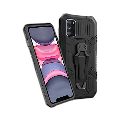 DBLX Funda para Samsung Galaxy S21 Ultra 5G, con [Pinza de cinturón][Soporte Base] Caracteristicas de Carcasa, Anti-arañazos, Anti-Golpes, Militar Libro Bumper telefono Case - Negro Cover
