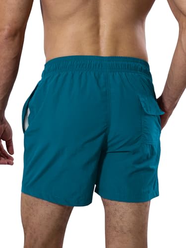 Mens Swim Trunks Quick Dry Board Short Pants with Pockets and Mesh Lining Beach Swimwear Bathing Suits2