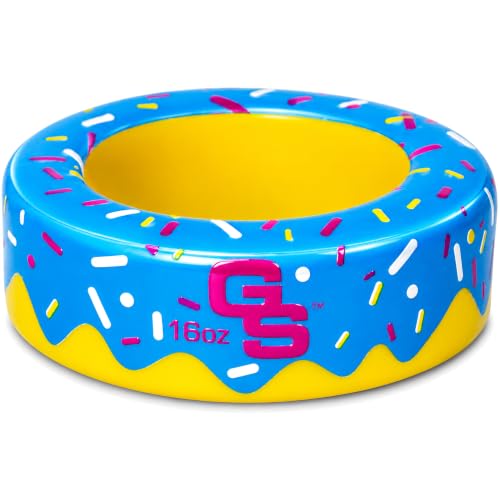 GoSports Baseball and Softball Bat Donut - 16 oz Baseball Drip Bat Weight - Blue