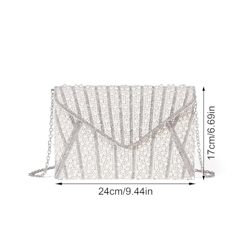 Sac à main cartable à main avec chaîne aux finitions soignées pour femme - 3