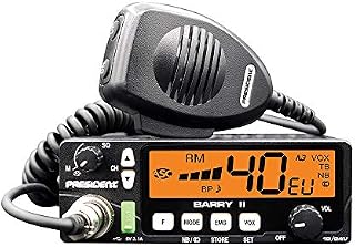 Radio CB President BARRY II ASC AM/FM, Roger Beep, NB, ANL, USB Port, 12V / 24V