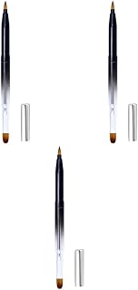 FOMIYES 3Pcs Aplicador De Lábios Retrátil Forro De Batom Pincel De Brilho De Batom Pincel De Linha De Lábios Aplicador De Brilho Labial Aplicadores De Sombra Aplicador De Batom Brilho