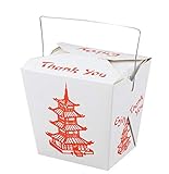 【26oz 20個】 Chinese Take Out Boxes/チャイニーズテイクアウトボックス pagoda柄 ハンドル付