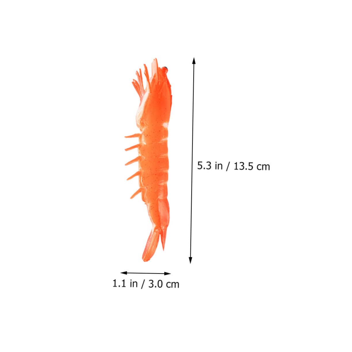 JOINPAYA 3sets Realistic Shrimp Food Models Lifelike Decor for Photography Play Educational Props Safe for Display Use 2pcs*3