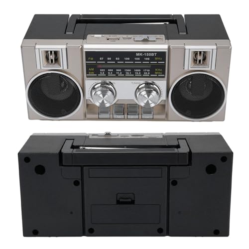 Image of Yoidesu Radios Portable AM FM SW, 4 in 1 Vintage Radio Bluetooth Speaker with Dual 5W Drivers, 1200mAh Battery 8 Hours of Battery Life, Gifts for Seniors Elderly (Gold)