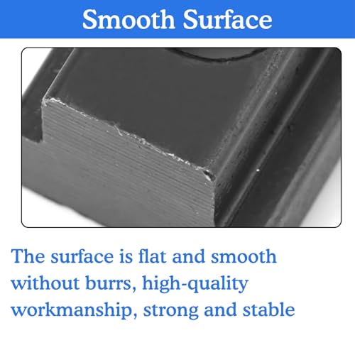 Jadeshay T Nutensteine M10, 5Stk Kohlenstoffstahl T-Nut-Muttern T-Gleitmutterblock Nutsteine Befestigungen Gewinde