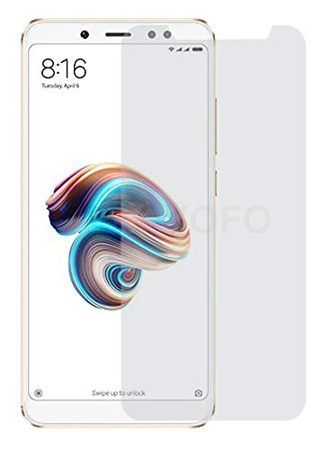 Image of Anti Glare Matte Finish Anti-Fingerprint Tempered Glass Screen Protector for mi redmi Note 5 pro (Transparent) Full Screen Coverage (Except Edges)