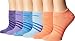 adidas Women's Superlite No Show Socks (6-Pack), Ray Blue/Ice Blue/Lucid Red/Sun Glow/Energy Ink Blue/Purple Space, Women's Sock size (5-10)