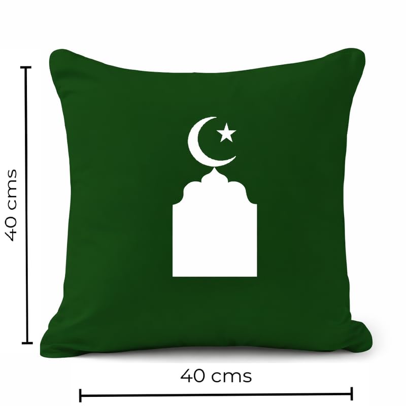 JYOTEX Cotton Square Shape Ramzan Printed Cushion Cover (c) 1