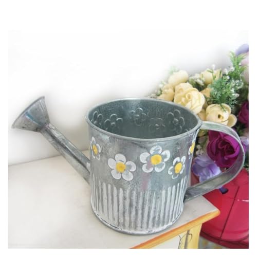 Jarrones de flores de hierro tipo regadera para decoracion de escritorio 8