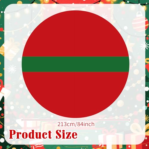 Image of Remagr 6 Pcs Round Plastic Tablecloth 84 Inch Disposable Tablecloth Party Table Cover for Graduation Wedding Birthday Retirement Decoration (Red,Green)