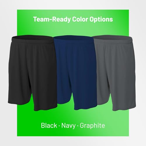 Image of Multi-Sport Athletic Youth Boys Basketball Shorts for Basketball Football Soccer