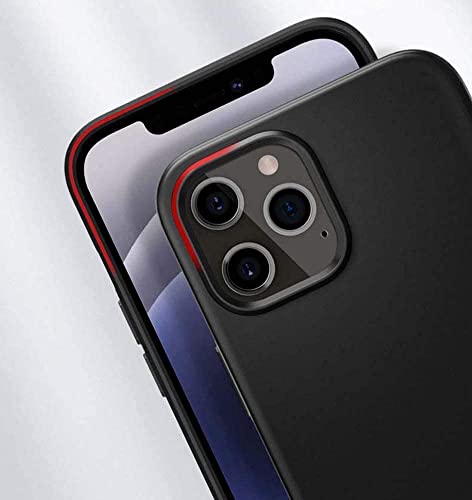 Coque iPhone 12 fine en PC TPU noir intégral - 3