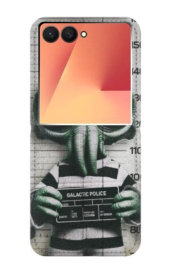 Housse cuir Samsung Galaxy Z Flip 7 Étui clapet rigide Alien Prisoner Photo