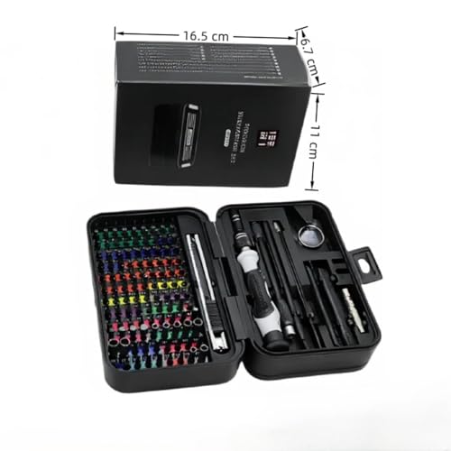 Ensemble tournevis de précision 132 en 1 compact avec 108 embouts
