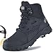 SUADEX Steel Toe Boots for Men Women Waterproof Arch Support Work Construction Indestructible Safety Boots