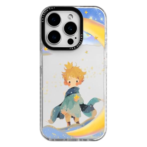 ChiCaseVer for iPhone 14 Pro Max Case, Cartoon Pattern with Little Prince-Like, Military-Grade Drop Protection, Cute Soft Slim TPU Protective Cover with Camera Lens Protection for Women & Girls