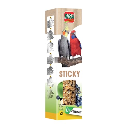 RIGA Nourriture Grandes Perruches Pommes Raisins x 2