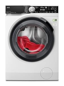 AEG Waschmaschine, PowerCare: Vormisch-Technologie 8kg-in-59Min Waschen, 10 kg, Mengenautomatik, WiFi, Nachlege- & Auffrischfunktion, Wasserstopp, 1600 U/min, Leise, Frontlader, LR8E80600