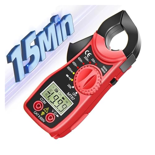 Pinza Amperimétrica MT87 Multímetro Portátil 1999 Cuentas Probador de Voltaje DC/AC Amperímetro NCV Ohm Herramientas Industriales para Reparación de Autos (MT87 Rojo) miniatura 4