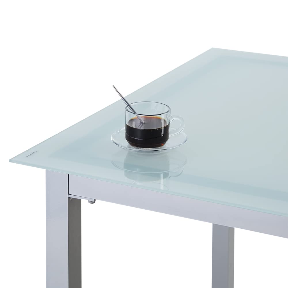 Casaria Set Tavolo e Sedie da Giardino Bern 4+1 Alluminio Bern Schienale 8 Posizioni Balcone Patio