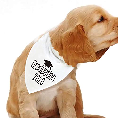 Blue Leaves Graduation 2020 Dog Bandana Triangle Bibs Scarf Accessories for Dogs Cats